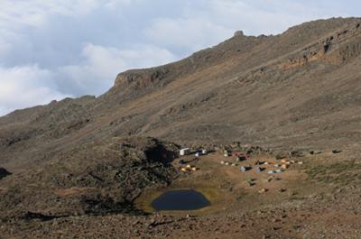 Our camp at Mawenzi tarn camp 