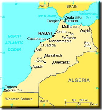 Map of Morocco