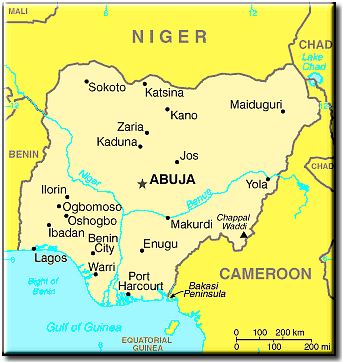 Map of Nigeria