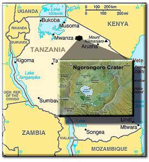 Ngorongoro Map
