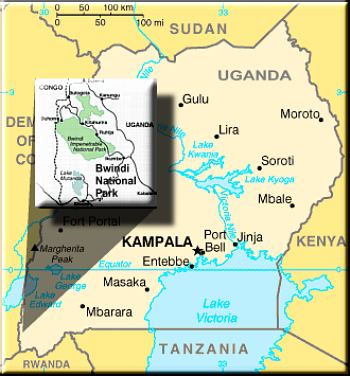 uganda map