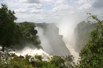 Victoria Falls viewed from the Zimbabwe side
