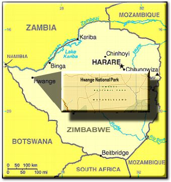 Hwange map