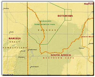 Kalahari Map