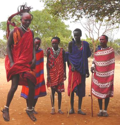 Masai tribe visit - It was very brief but one that I shall always remember. The Masai showed us their traditional dance with chanting and jumping. They showed us around their village and explained a bit about their way of life.