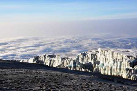 Mt Kilimanjaro glacier