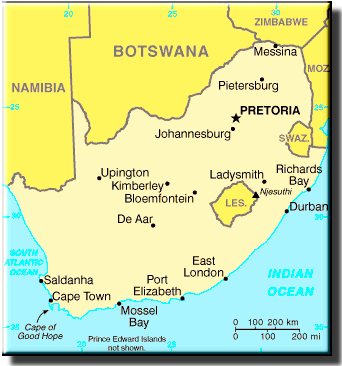 South African Map