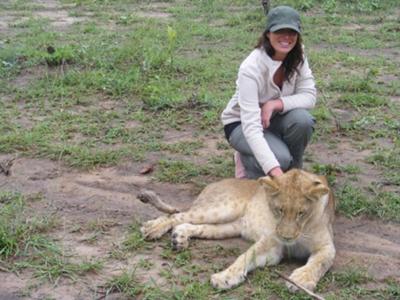 Walking with lions in Zambia