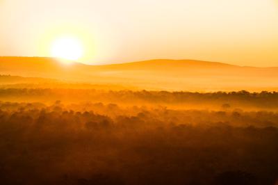 Sunrise view from one of the camps