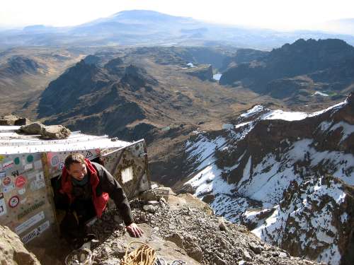 Close to the edge on Mt Kenya