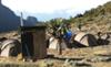 Kili camp and outhouse toilet