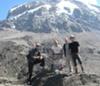 Posing on Kilimanjaro